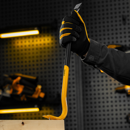 Лом-гвоздодер, 450 мм, шестигранный 16 мм, окрашенный, сталь 65 Denzel цена