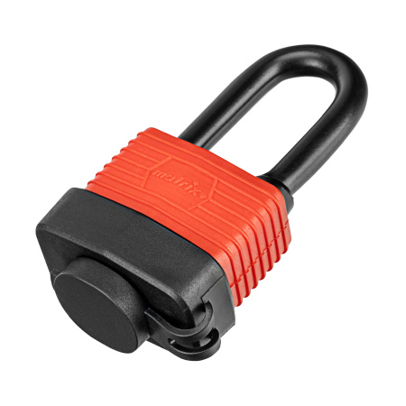 Замок навесной всепогодный, 40 мм, удлиненная дужка Matrix цена