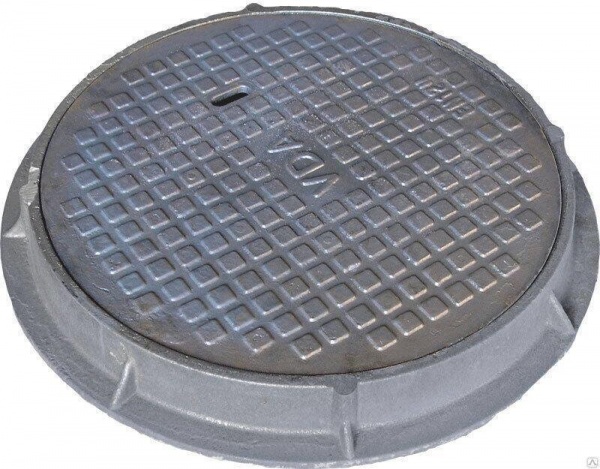 Люк чугунный круглый Средний С( В125)-1-60