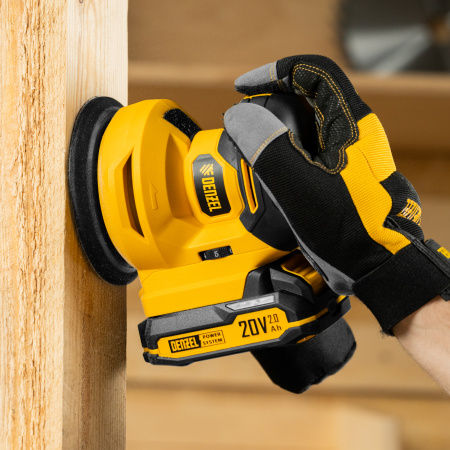 Машина шлифовальная эксцентриковая аккумуляторная CROSH-20-125, Li-Ion, 20 В// Denzel цена