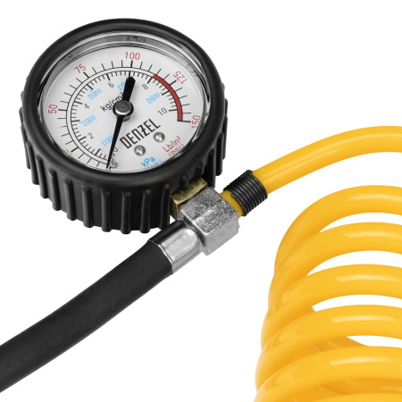 Компрессор автомобильный AC-75, 12 В, 10 атм., 75 л/мин, LED Denzel цена