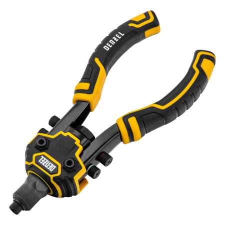 Заклепочник двуручный, заклепки 2,4-3,2-4,0-4,8-6,4 мм Denzel цена