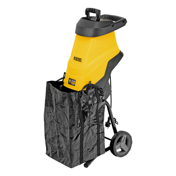 Измельчитель садовый электрический ECS-2800, 2800 Вт, 45 мм Denzel цена