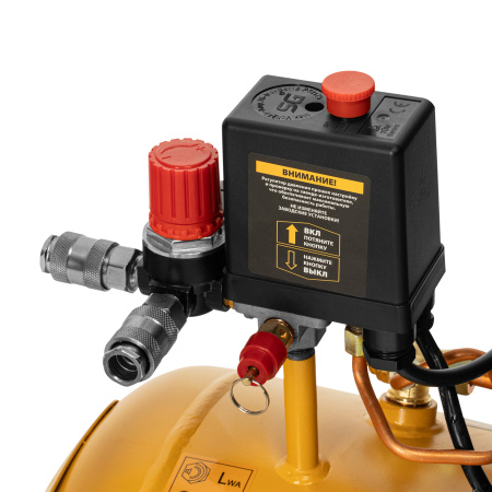 Компрессор воздушный, прямой привод DC1500/50, 1.5 кВт, 50 литров, 220 л/мин Denzel