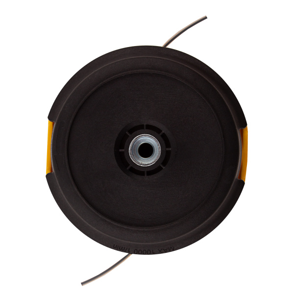 Катушка триммерная полуавтоматическая, легкая заправка лески, гайка M10x1.25, винт M10-M10, алюминиевая кнопка Denzel цена