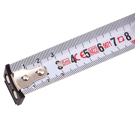 Рулетка 5м х 25мм, двухкомп. корпус, магнитный обрезиненный зацеп Denzel цена