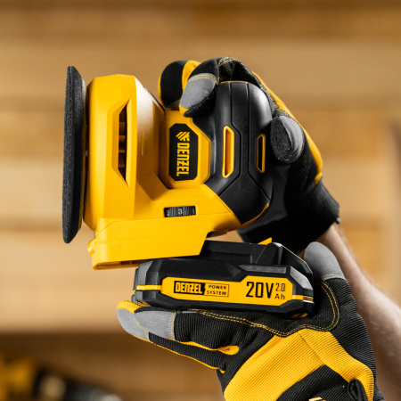 Машина шлифовальная эксцентриковая аккумуляторная CROSH-20-125, Li-Ion, 20 В// Denzel цена