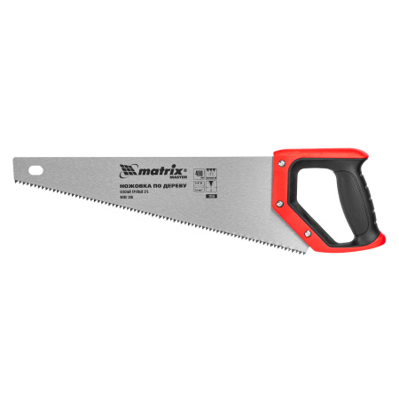 Ножовка по дереву, 400 мм, зуб 2D, каленый крупный зуб 5-6 TPI, двухкомпонентная рукоятка Matrix цена
