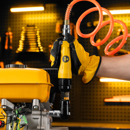 Усиленная пневмотрещотка RP100, 1/2", 160 об/мин, 100 Нм Denzel цена