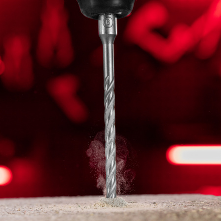 Бур по бетону, 6 x 160 мм, SDS Plus c крестовой пластиной Matrix