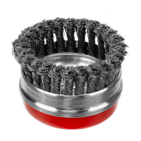 Щетка для УШМ Heavy Duty, 100 мм, М14, "чашка", крученая проволока 0.5 мм Matrix