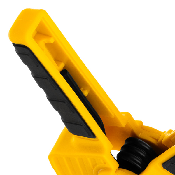 Струбцина клещеобразная, удлиненная 50 х 80 мм двухкомпонентные рукоятки Denzel цена