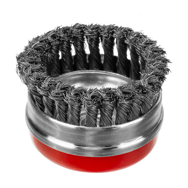 Щетка для УШМ Heavy Duty, 100 мм, М14, "чашка", крученая проволока 0.5 мм Matrix