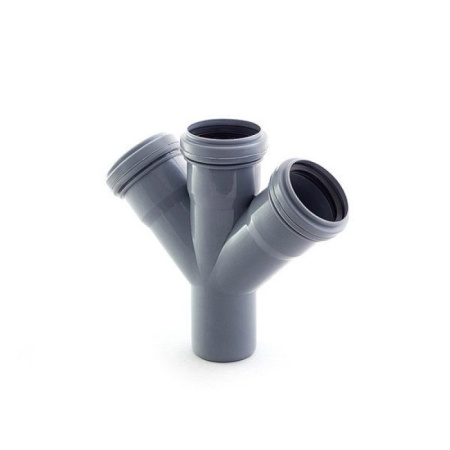 Крестовина одноплоскостная 50х50х50/45 для внутренней канализации ПОЛИТЭК