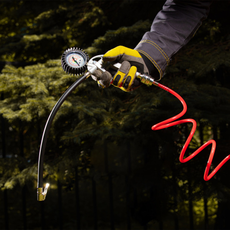 Шланг спиральный воздушный, 10 м, с быстросъемными соединениями Matrix цена