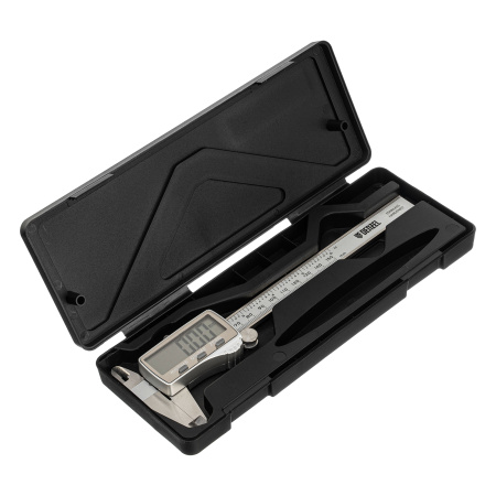 Штангенциркуль, 150 мм, электронный, большой дисплей, с глубиномером Denzel цена