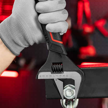 Ключ разводной, тонкие губки, фосфатированный, двухкомпонентная рукоятка, 250 мм, PRO Matrix