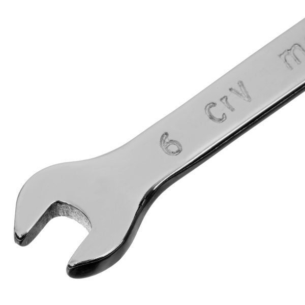 Ключ комбинированный, 6 мм, CrV, полированный хром Matrix