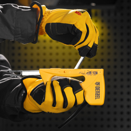 Степлер пластиковый, скобы в комплекте, тип 53, 6-10 мм Denzel цена