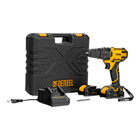Дрель-шуруповерт аккумуляторная CDL-12-02BM, Li-Ion, 12 В, 2 акк. Denzel