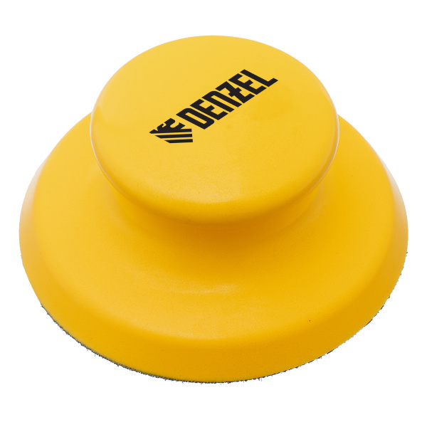 Брусок для шлифования, круглый, 125 мм, с "липучкой"// Denzel