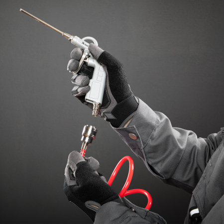 Шланг спиральный воздушный, 10 м, с быстросъемными соединениями Matrix цена