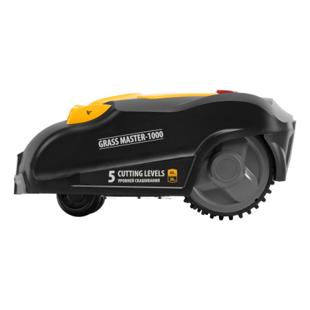 Робот-газонокосилка Grass Master 1000  1000м², 3Ач, 28V, LCD дисплей, Wi-Fi Denzel цена