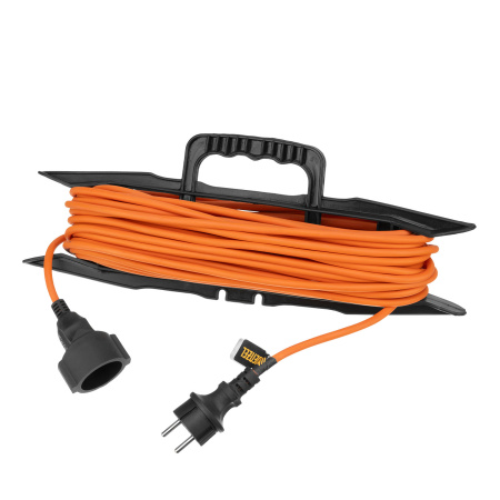 Удлинитель-шнур силовой Garden Series, б/з, ПВС, 20м, 1 розетка, 2 x 1 мм, Denzel цена