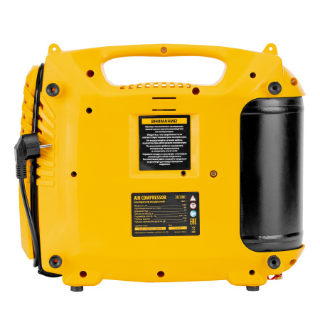 Компрессор воздушный DL1300, 10 бар, 1,3 кВт 180 л/мин 5 л, с набором аксессуаров Denzel