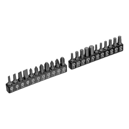 Набор инструментов, 1/2", 1/4", CrV, S2, пластиковый кейс, 122 предмета Denzel