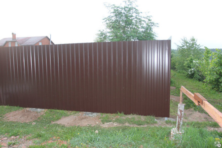 Профнастил С8 коричневый RAL 8017 1200х2000мм