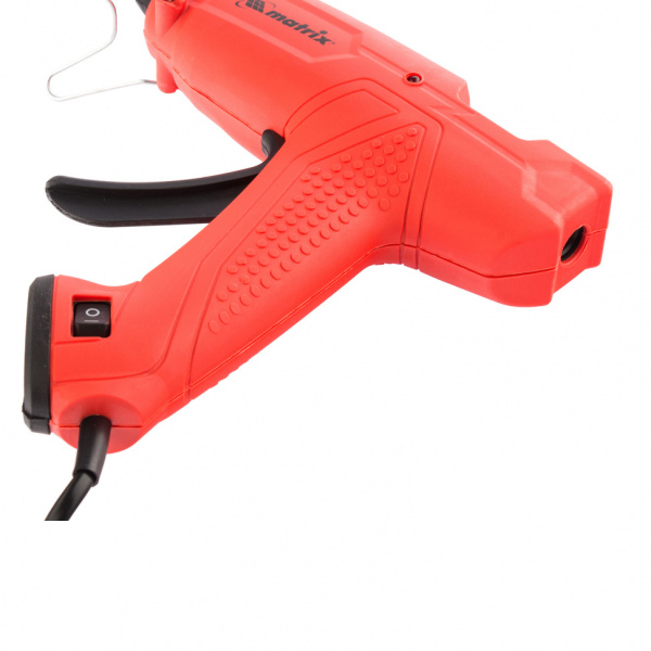 Клеевой пистолет, 11 мм, 30 (160) Вт, 18 г/мин, выключатель и индикатор напряжения Matrix цена