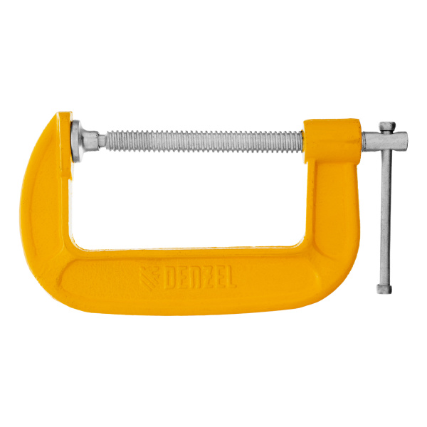 Струбцина G-образная, 4", 100 мм// Denzel цена