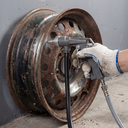 Пистолет пескоструйный со шлангом, пневматический Matrix цена