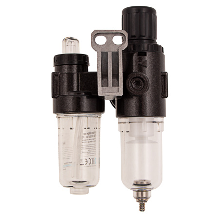 Блок подготовки воздуха регулятор-фильтр-лубрикатор FLR1500, 10 бар, 1500 л/мин, 1/4" Denzel цена