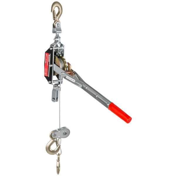 Лебедка рычажная, тяга 2 т, подъем 0.8 т, одинарное храповое колесо Matrix цена