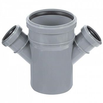 Крестовина одноплоскостная 110х50х50/45 для внутренней канализации ПОЛИТЭК