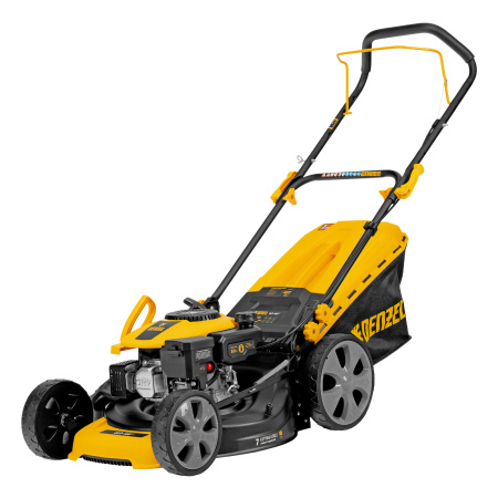 Газонокосилка бензиновая GLD-460-K, 150 см3, 46 см, 50 л// Denzel цена