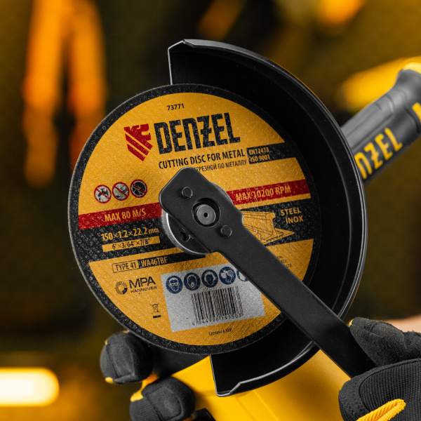 Круг отрезной по металлу, 150 х 1,2 х 22,2 мм, WA46TBF// Denzel