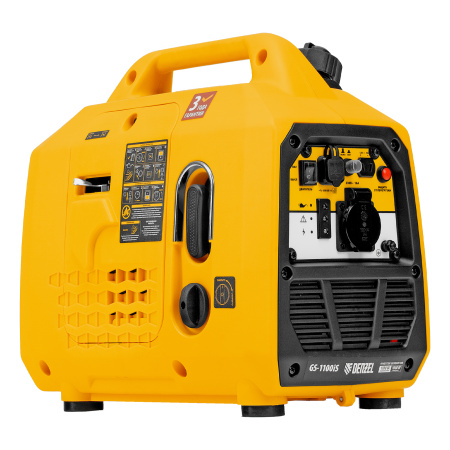 Генератор инверторный GS-1100iS, 1,1 кВт, 230 В, закрытый корпус, ручной старт DENZEL