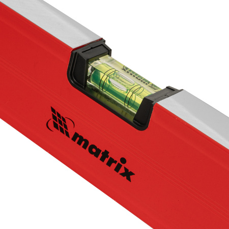 Уровень алюминиевый магнитный, 1500 мм, фрезерованный, 3 глазка (1 зеркальный) усиленный Matrix цена