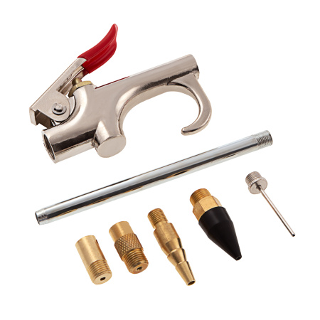 Набор продувочный пистолет, пневмат. в комплекте с насадками, 6 шт Matrix цена