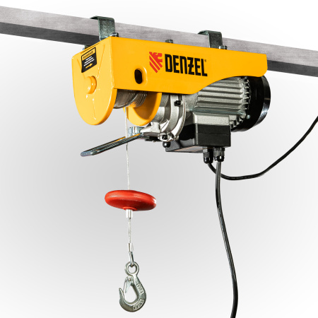 Тельфер электрический TF-250, 0.25 т, 540 Вт, высота 12 м, 10 м/мин Denzel цена