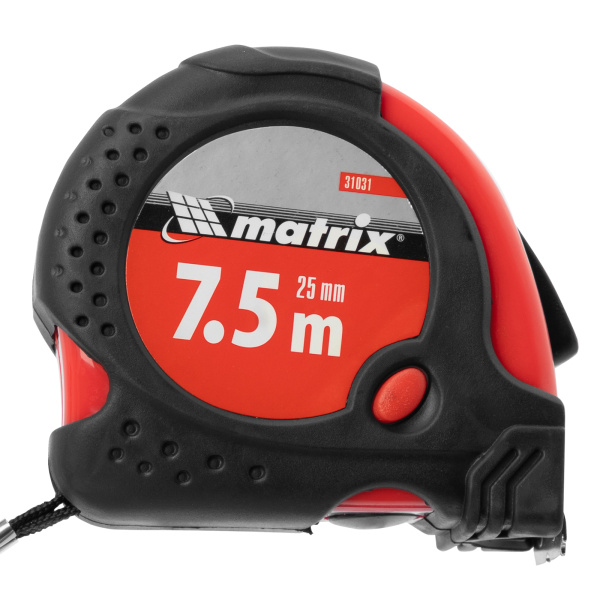 Рулетка Status Magnet fixation,7,5 м х 25 мм,обрезиненный корпус,зацеп с магнитом Matrix цена