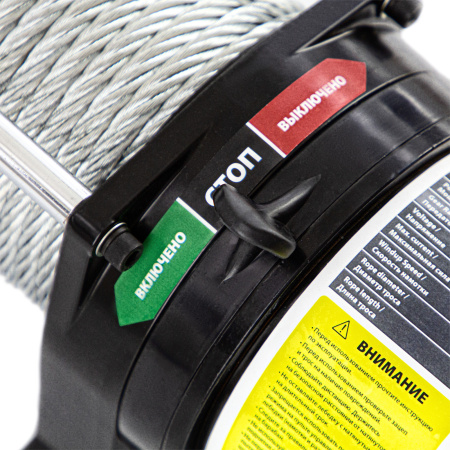 Лебедка автомобильная электрическая LB-3000.3.6 т, 3.4 кВт, 12 В Denzel цена