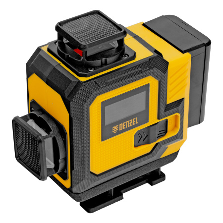 Лазерный уровень мультипризменный DLV 360-4T, 30 м, зеленый луч, Li-Ion 2,4 Aч, штатив// Denzel цена