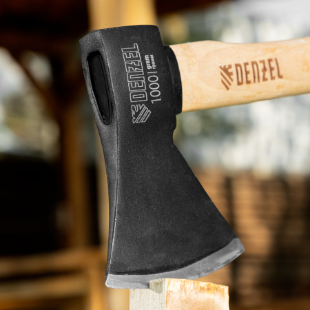 Топор, 1000 г, кованый, буковое топорище Denzel цена