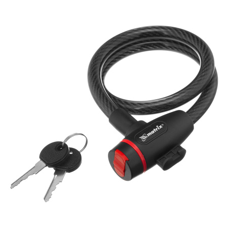 Замок тросовый универсальный, 12 х 650 мм Matrix цена