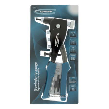 Заклепочник для резьбовых заклепок, заклепки М3, М4, М5, M6 Gross цена