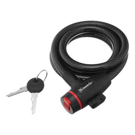 Замок тросовый универсальный, 12 х 1200 мм Matrix цена